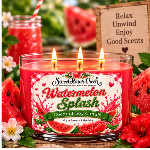 Watermelon Splash Coconut Soy Candle
