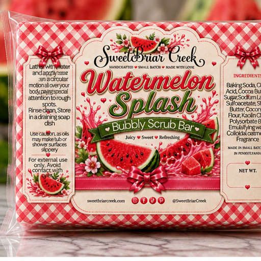 Watermelon Splash Bubbly Scrub Body Bars