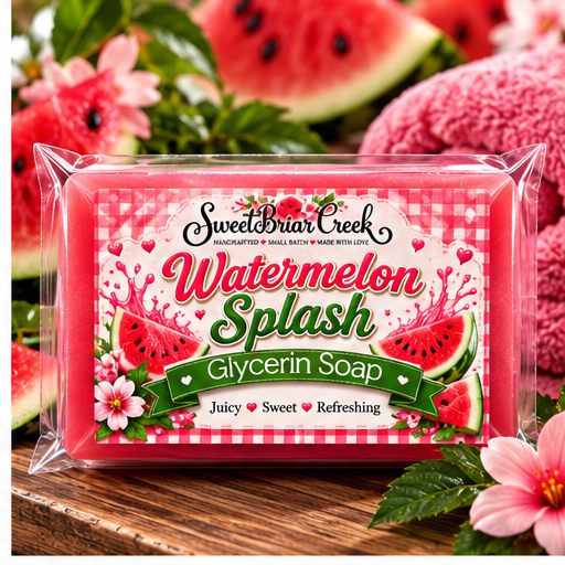 Watermelon Splash Coconut Milk Glycerin Soap
