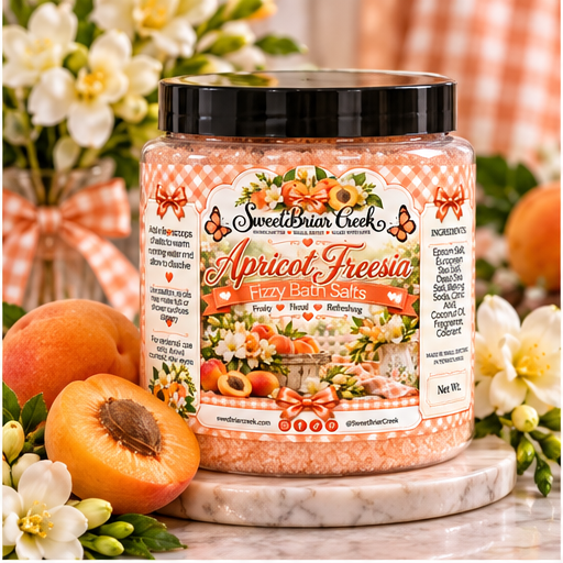 Apricot Freesia Fizzy Bath Salt Soak